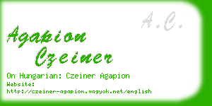 agapion czeiner business card
